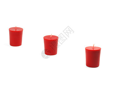 三根蜡烛气氛烛光红色持有者灯芯辉光黄色烛台白色烧伤图片