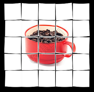 红咖啡杯芳香咖啡农业味道棕色红色咖啡店酿造塑料杯子图片