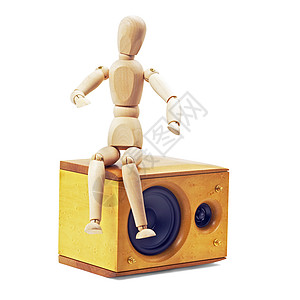 木制假人男人数字音乐曲线高音艺术家人体游戏低音玩具图片