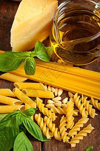 意大利basil害虫意大利面粉成分面条厨房香蒜食物坚果宏观羊乳烹饪美食松树图片