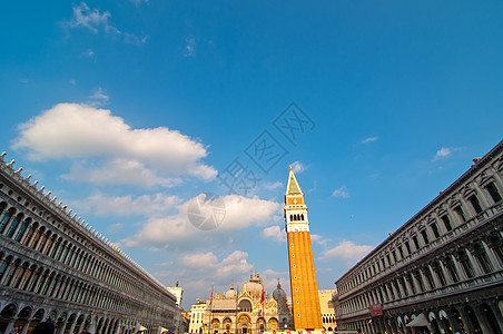 意大利圣马尔科广场威尼斯都市假期建筑学建筑历史旅游反射风光地方城市图片