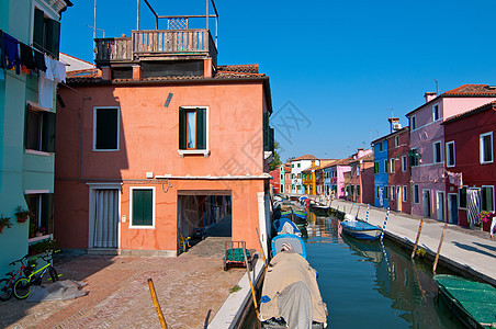 意大利布罗拉诺威尼斯岛游客目的地城市摄影风光反射景观建筑学旅行文化图片