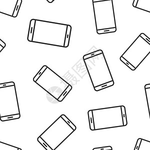 平面样式的智能手机空白屏幕图标 孤立在白色背景上的手机矢量插图 电话无缝模式经营理念按钮技术小样网络触摸屏商业网站体验相机工具图片