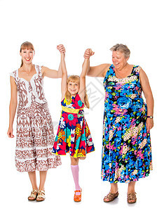 祖母和外孙女母亲微笑奶奶女士家庭妈妈们团体祖父母女性女孩女儿图片