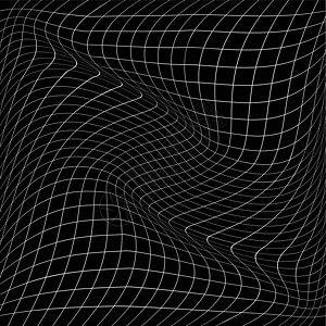 摘要 黑白波网状条纹几何无缝模式  矢量插图条纹纺织品墙纸白色对角线包装黑色线条艺术正方形图片