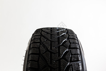 白色背景的汽车轮胎安全运输车轮赛车空闲车辆橡皮速度黑色车库图片