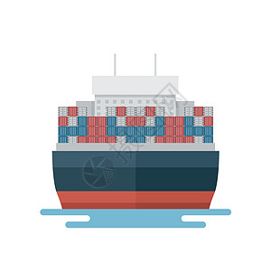 前视海运出口运输物流集装箱运输船图片
