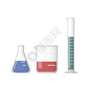 化学实验室设备玻璃瓶 烧杯和测试管图片