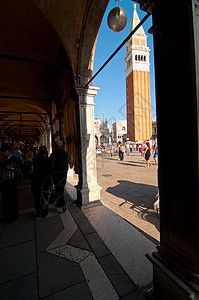 意大利圣马尔科广场威尼斯地标建筑学反射假期建筑风景旅行正方形摄影风光图片