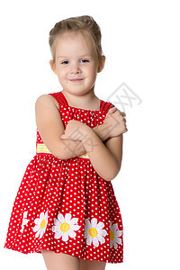 一个小女孩的近身肖像孩子衣服公园快乐女性喜悦微笑青年头发家庭图片
