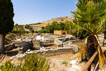 古城戈蒂纳或高提斯 在希拉克利昂省以南剧院建筑考古学教育青铜遗址考古废墟文明旅行图片