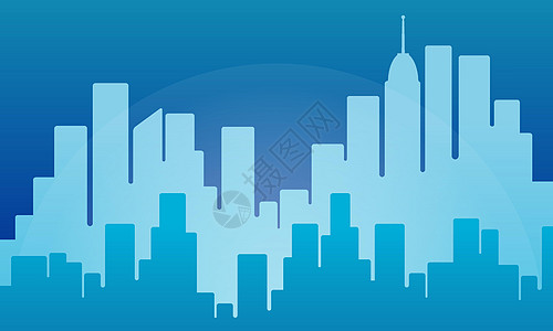 在蓝色和摩天大楼的城市背景 墙纸和室内装饰的城市氛围 设计可用于模板 印刷媒体 小册子 图层 卡片 网站 登陆页面 应用程序 网图片