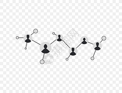 社交网络 人们连接世界 矢量插图 平板设计男人橙子评分技术工作按钮商业社区公司营销图片