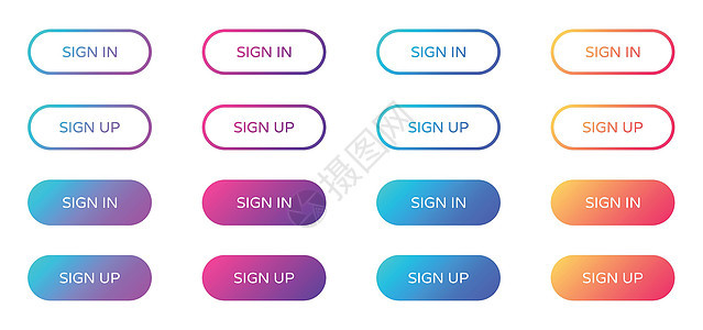 注册 Web 按钮收藏橙子网页下载紫色蓝色网站商业网络箭头坡度图片