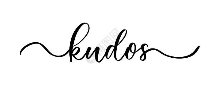 Kudos - 矢量书写符号 有平滑的线条图片