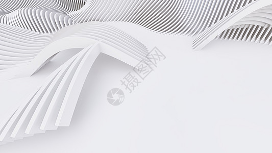 抽象的曲线形状 白色圆形背景插图海浪房子公司空白商业灰色创造力房间流动图片