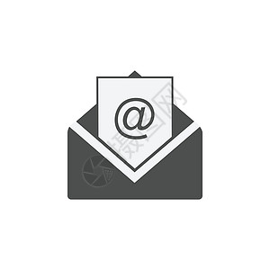 字母图标 电子邮件符号 矢量插图 平面设计 信件图标用户白色网站邮件邮政网络垃圾邮件商业信封互联网图片