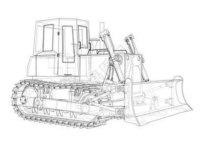 地球推土机 推土机车轮力量挖掘机平地机车辆反铲拖拉机运输金属建造图片
