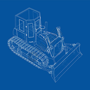 地球推土机 推土机车辆草图反铲地球机械力量机器建筑刀刃挖掘机图片