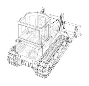 地球推土机 推土机技术绘画机器运输矿业挖掘金属挖泥船工作车轮图片