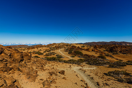 西班牙加那利群岛特内里费提德国家公园岩石蓝色自然游客照片地质学旅行晴天火山地标图片