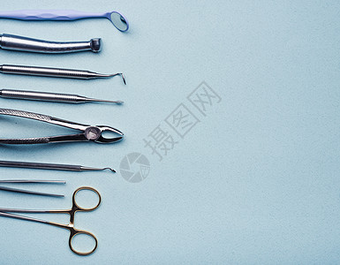 具有复制空间的牙科钢仪器乐器工具外科手术物品口腔科治疗解剖金属口腔图片
