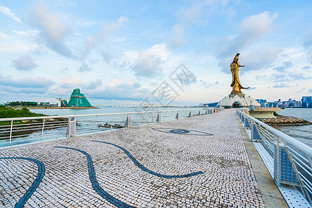 马考市的Kun iam雕像里程碑纪念碑女神风景游客宗教怜悯场景观光地标建筑图片