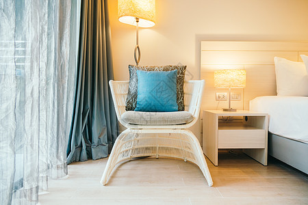沙发上铺药枕头白色风格软垫奢华打印家具装饰房间图片