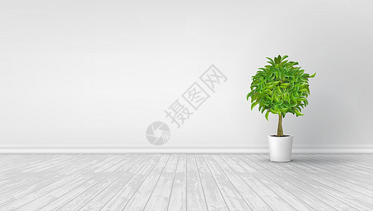 3D 现代光化内部背景房子植物木头木地板卧室长椅沙发住宅家具渲染图片