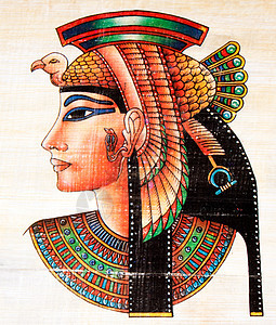 埃及Papyrus 绘画文明仪式宗教艺术文字文化羊皮纸女王手稿牛皮纸图片