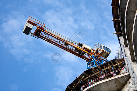 建筑工地天空木板工程脚手架城市水泥项目工作住房建筑物图片