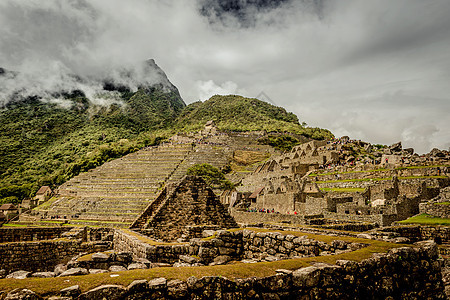 马丘皮楚令人难以置信的美满地点建筑学旅行旅游石头地标文化遗产文明阳台游客图片