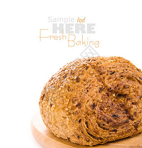 新烤面包饮食白色淀粉烤箱早餐小麦纤维棕褐色包子化合物图片