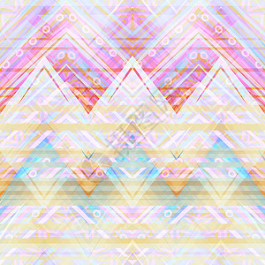 种族zigzag模式 无缝矢量背景纺织品几何学三角形装饰品民间条纹毛皮文化织物墙纸图片