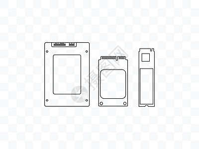 SSD mSATA M2 SSD 图标 矢量图 平面设计电子硬盘驾驶电脑芯片钥匙技术笔记本容量电路板图片