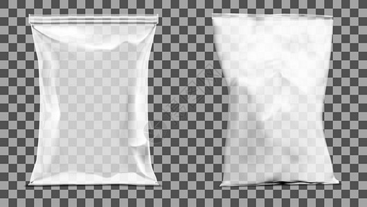 现实的白色塑料草纸袋包装液体芯片咖啡工业修剪牛奶食物边缘土豆黑色图片