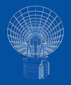 无线电望远镜概念概要说明天文学射电天文技术电波蓝图雷达科学研究信号图片