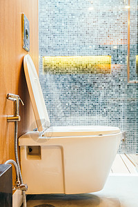白色马桶碗桌卫生浴室壁橱洗手间制品座位卫生间陶瓷图片
