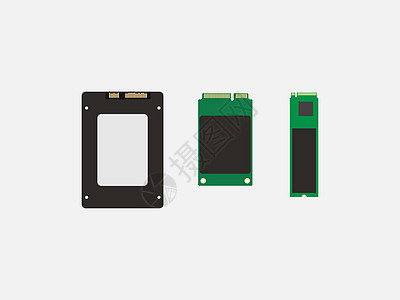 SSD mSATA M2 SSD 图标 矢量图 平面设计闪光笔记本连续剧容量硬件电脑速度电路记忆磁盘图片