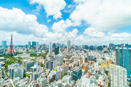 东京市天际的美景建筑建筑工程图片