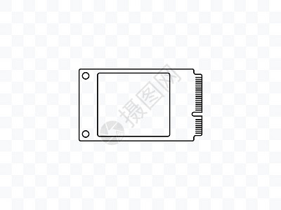 固态驱动器 ssd mSATA 图标 矢量图 平面设计钥匙连续剧插图电路电脑容量界面光盘木板笔记本图片