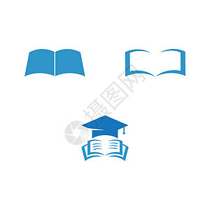 Book logo 模板矢量图片
