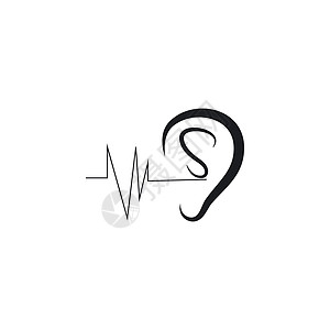 听力标志模板噪音援助医生音乐插图波浪收音机声学医疗体积图片