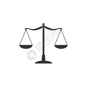 平衡比例图图标 矢量说明 平面设计插图按钮插画家用户法庭圆形律师法律艺术法官图片