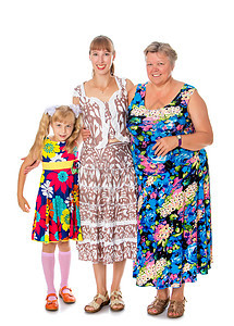 祖母和外孙女母亲女性成人妈妈微笑女孩奶奶妈妈们女士祖父母团体图片