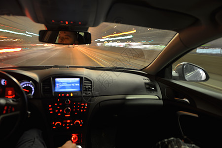 夜车驾驶隧道运动加速度立交桥小径交通镜子沥青窗户时间图片