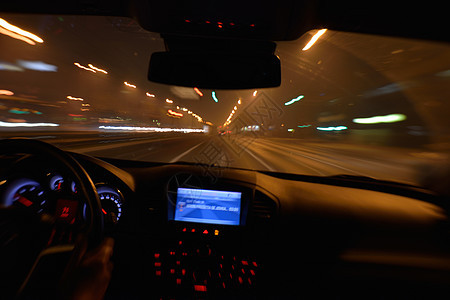 夜车驾驶街道时间汽车车辆小径运输赛车安全速度交通图片