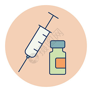 医用安瓿和注射器矢量 ico药品小瓶诊所药店液体疫苗科学注射医疗医院图片
