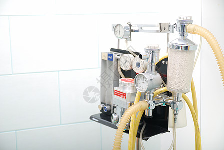 医疗设备房间手术空气健康外科呼吸黄色背景图片