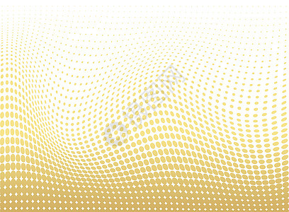 抽象的金色点缀背景 未来派的垃圾图案 点 波浪 用于海报 网站 名片 封面 标签模型 复古布局的矢量现代光学流行艺术质感风格装饰图片